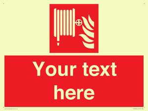 Custom Fire hose reel Sign